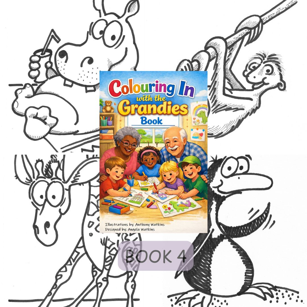 Colouring In with the Grandies: Hazel the Hedgehog & Friends