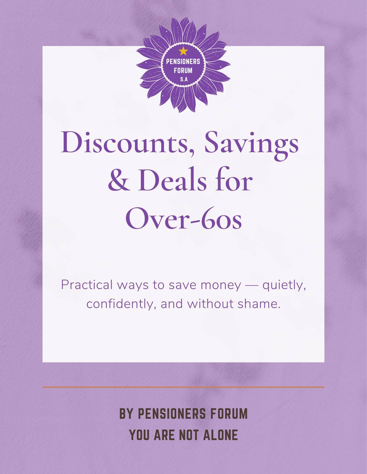 Discounts, Savings & Deals for Over-60s