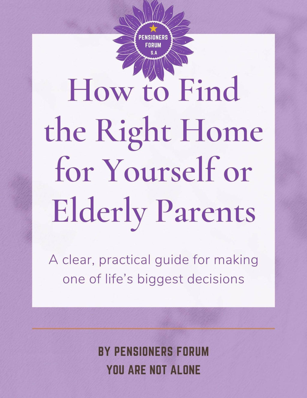 How to Find the Right Home for Yourself or an Elderly Parent