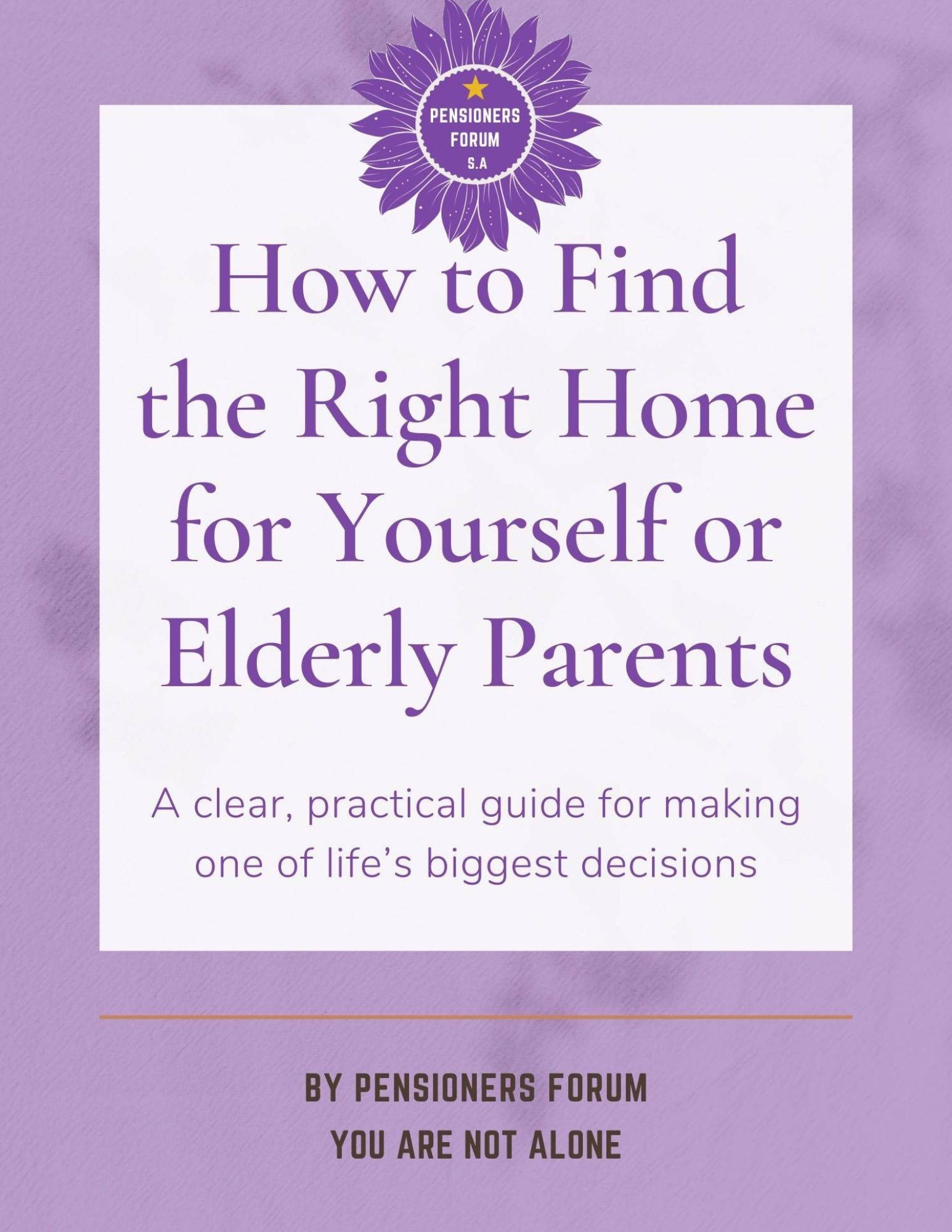 How to Find the Right Home for Yourself or an Elderly Parent