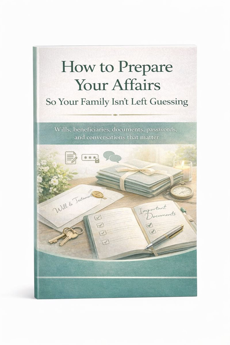 How to Prepare Your Affairs So Your Family Isn’t Left Guessing