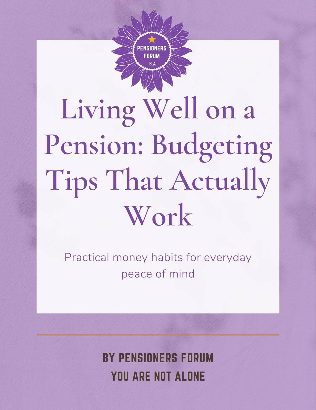 Living Well on a Pension: Budgeting Tips That Actually Work