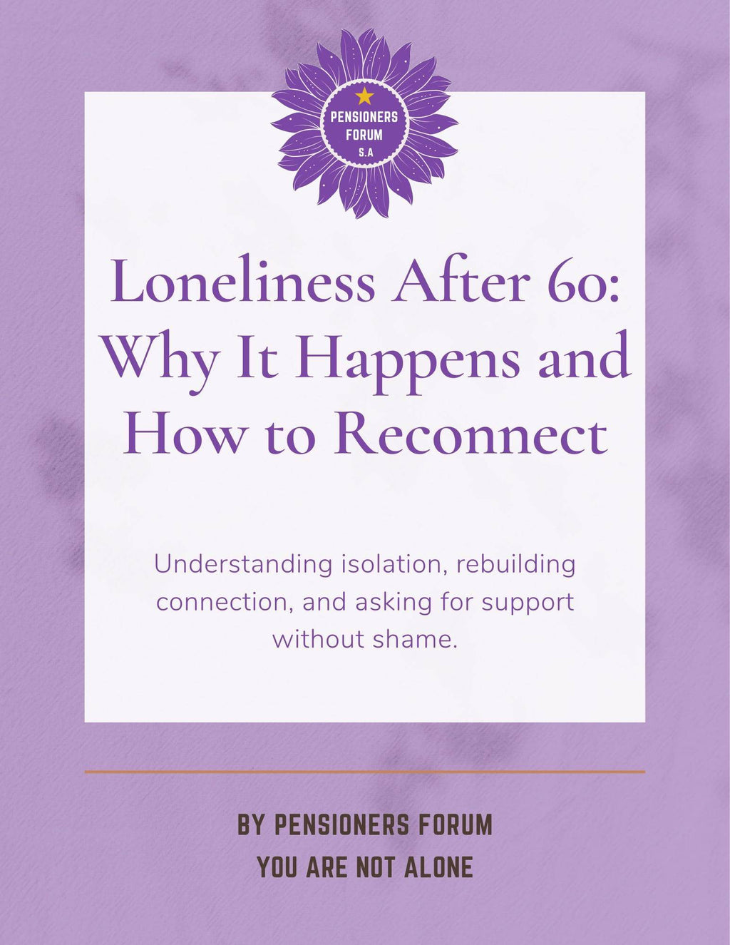 Loneliness after 60: Why it happens and how to reconnect